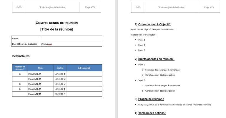 Comment Rédiger un Compte-Rendu de Réunion ? Conseils et Exemples